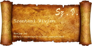Szentesi Vivien névjegykártya