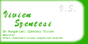 vivien szentesi business card
